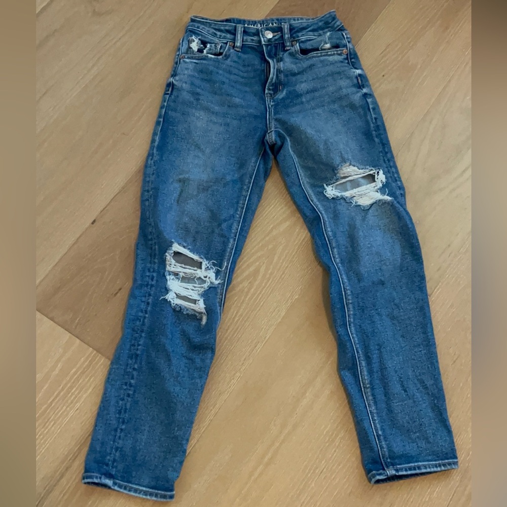 American Eagle Outfitters High Rise Blue Jeans